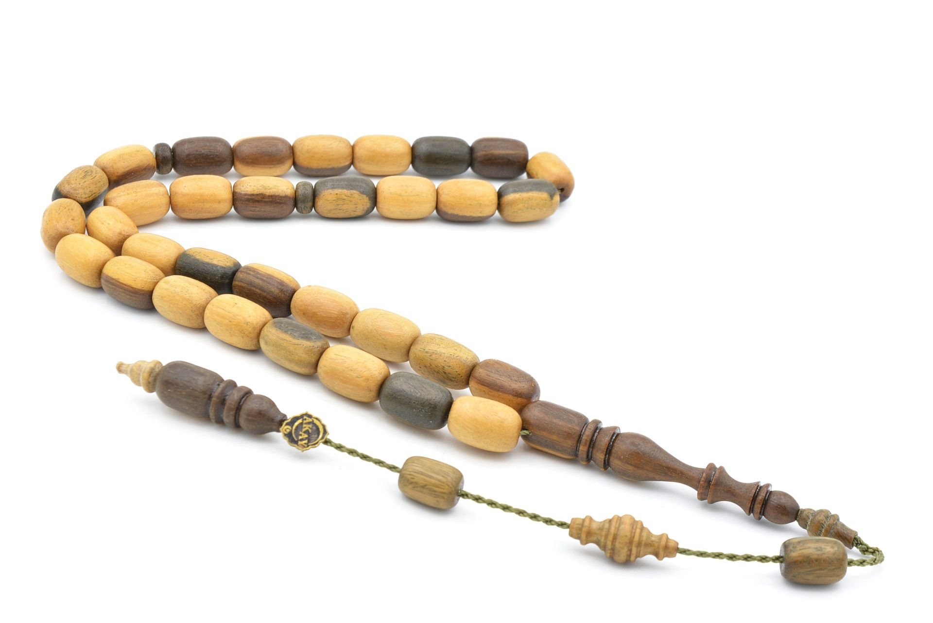 Usta İşi Sistemli Kapsül Kesim Pelesenk Ağacı Tesbih İri Boy 002