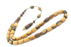 Usta İşi Sistemli Kapsül Kesim Pelesenk Ağacı Tesbih İri Boy 002