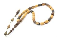 Usta İşi Sistemli Kapsül Kesim Pelesenk Ağacı Tesbih İri Boy 002