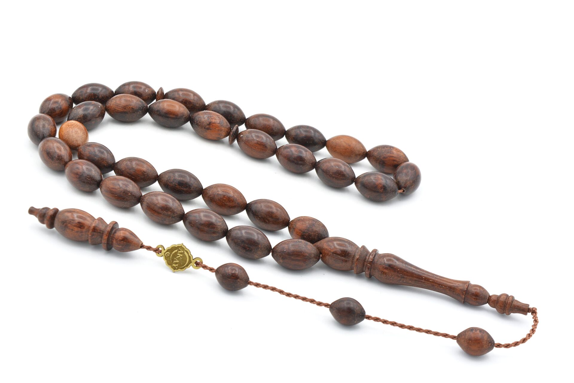 Usta İşi İmzalı Beyzi Kesim İri Boy Yılan Ağacı Tesbih