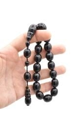 Enes Abdo İmzalı Tombul Beyzi Siyah Katalin Efe Maskot Tesbih