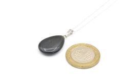 Hakiki Doğal Rainbow Obsidyen Taşı Kolye Ucu