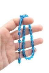 Şükrü Baba İmzalı Kapsül Bilek Boy Mavi Katalin Tesbih