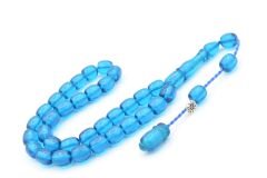 Şükrü Baba İmzalı Kapsül Bilek Boy Mavi Katalin Tesbih