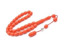 Şükrü Baba İmzalı Kapsül Bilek Boy Turuncu Katalin Tesbih