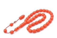 Şükrü Baba İmzalı Kapsül Bilek Boy Turuncu Katalin Tesbih