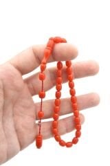 Şükrü Baba İmzalı Kapsül Bilek Boy Turuncu Katalin Tesbih