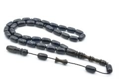 Usta İşçilikli Sistemli Kapsül Kesim Lacivert Sıkma Kehribar Tesbih