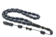 Usta İşçilikli Sistemli Kapsül Kesim Lacivert Sıkma Kehribar Tesbih