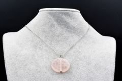 HAKİKİ DOĞAL PEMBE KUVARS KOLYE UCU 1.KALİTE 010